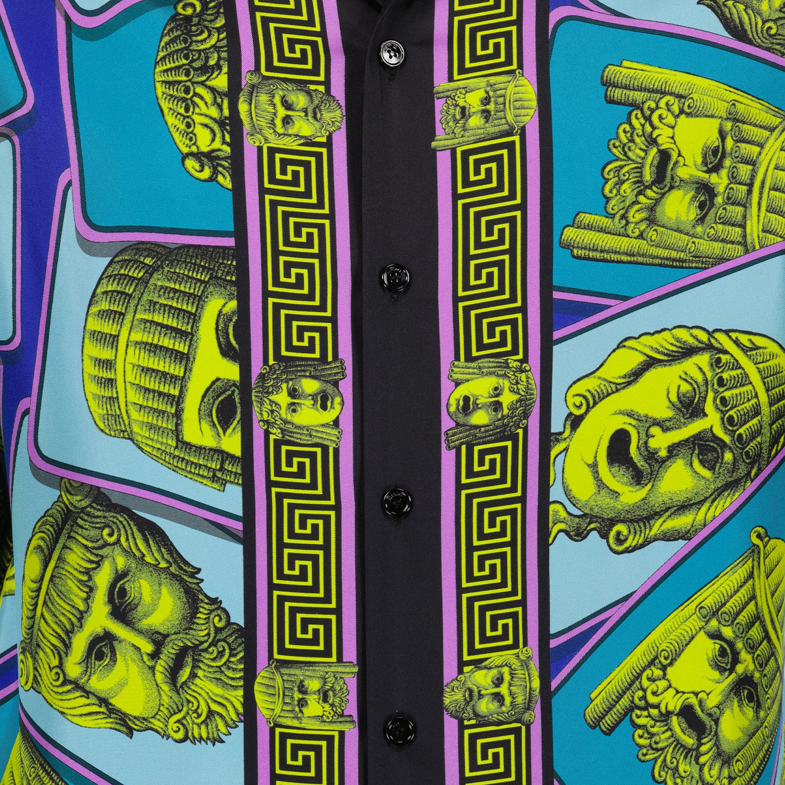 Shirts La Maschera shirt Versace Green Man
