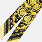 Écharpes, foulards et gants Bandeau Barocco Versace Jaune Femme
