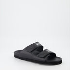 Chaussures ouvertes Claquettes à logo Palm Angels Noir Homme