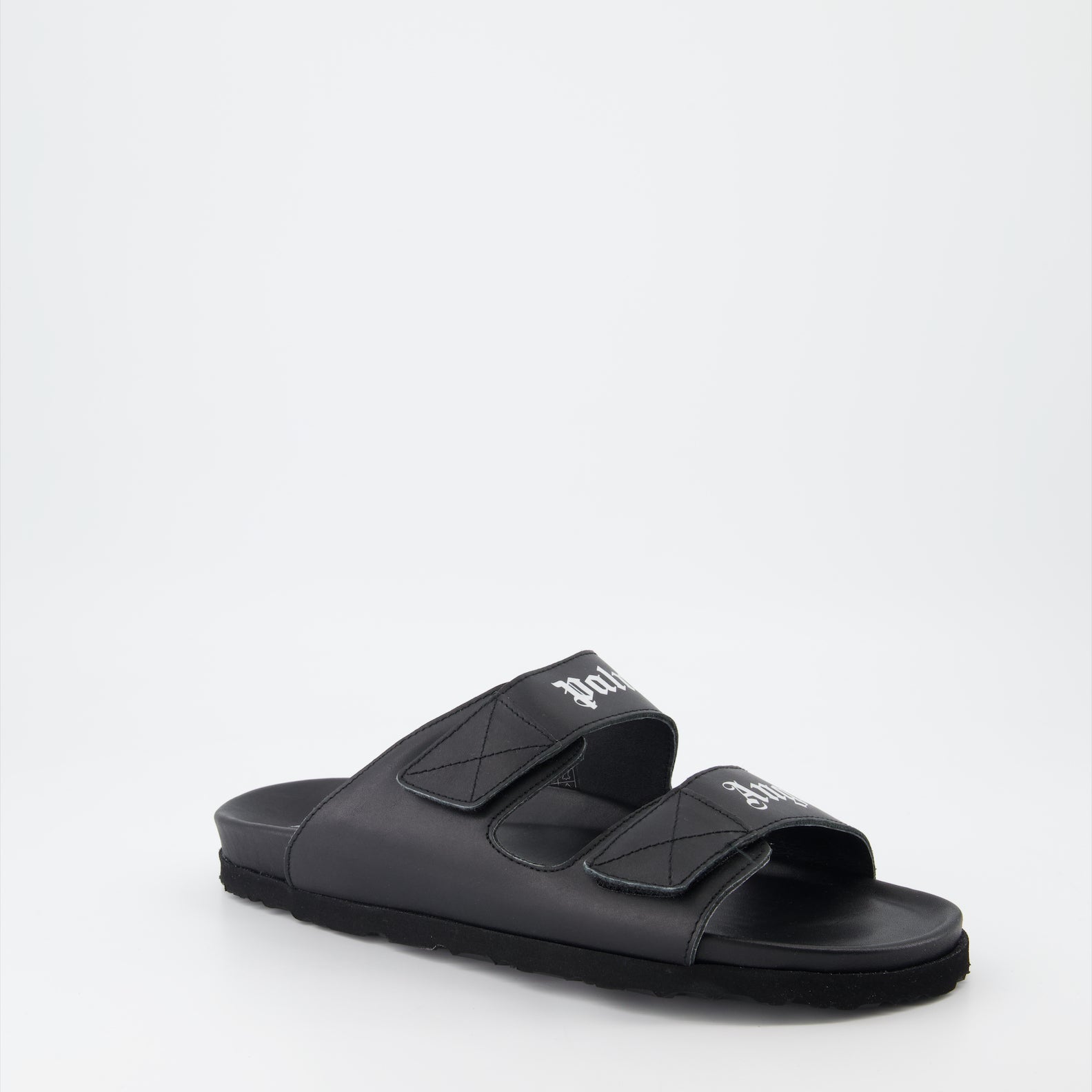 Chaussures ouvertes Claquettes à logo Palm Angels Noir Homme