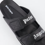 Chaussures ouvertes Claquettes à logo Palm Angels Noir Homme