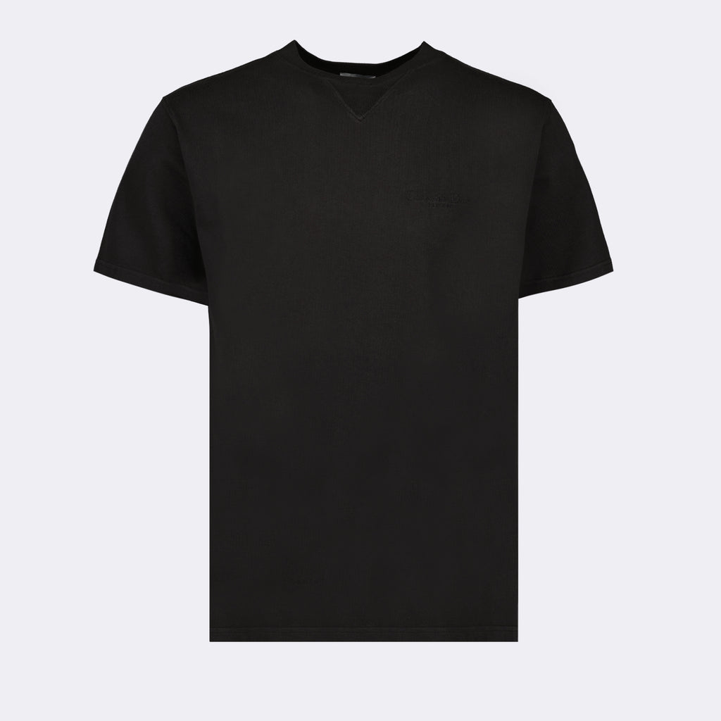 T-shirts Embroidered logo T-shirt Dior Black Man