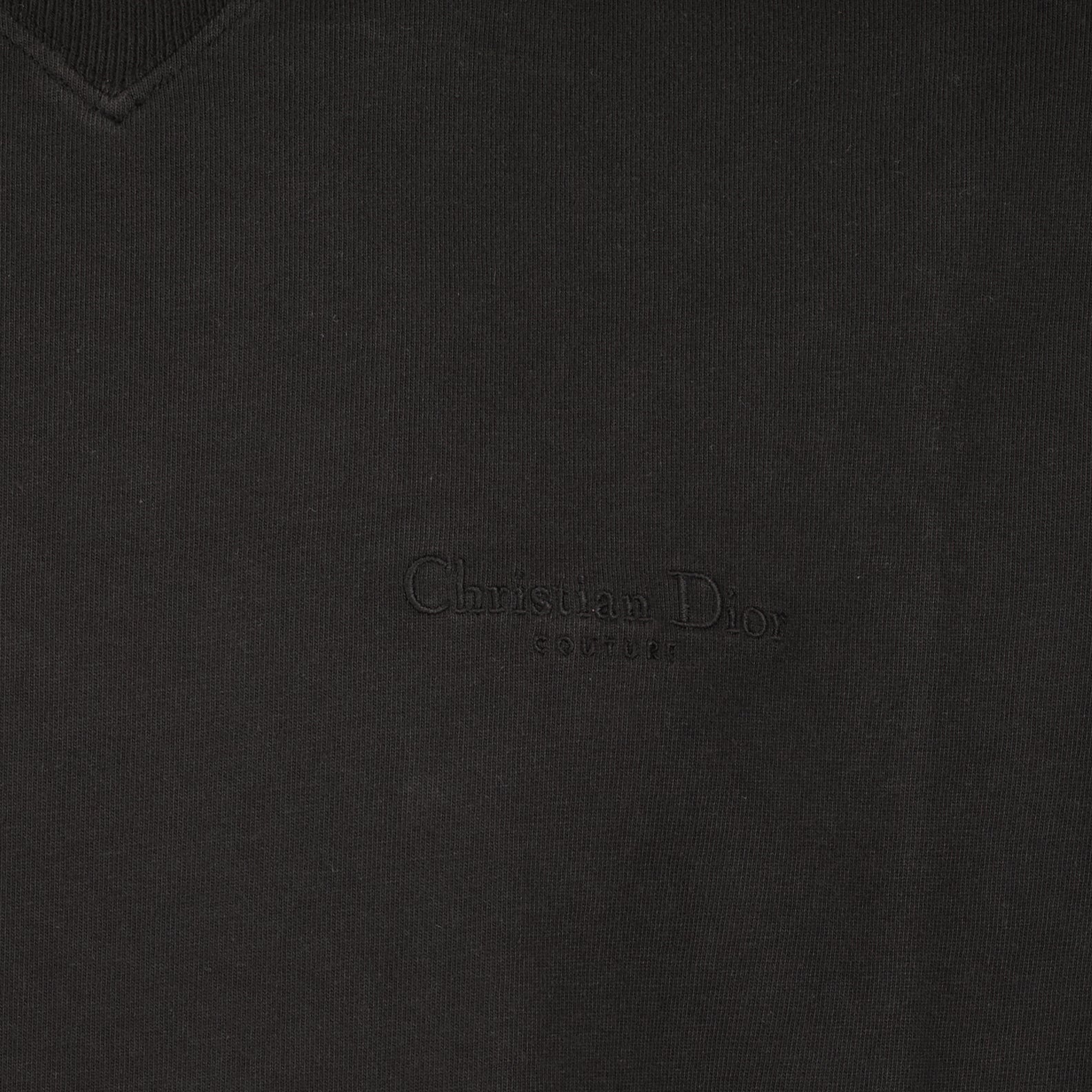 T-shirts Embroidered logo T-shirt Dior Black Man