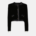 Jackets Viscose cardigan Miu Miu Black Femme