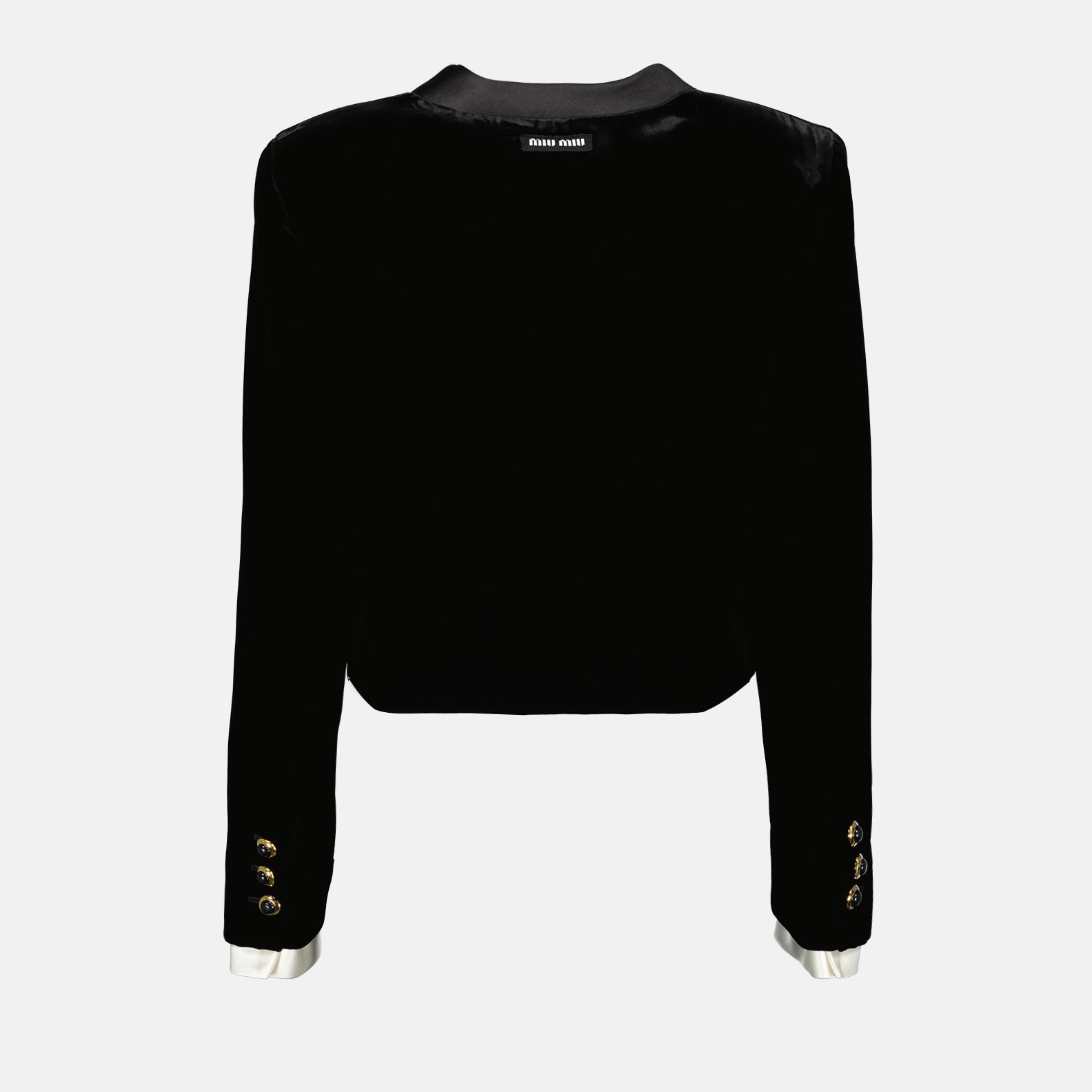 Jackets Viscose cardigan Miu Miu Black Femme