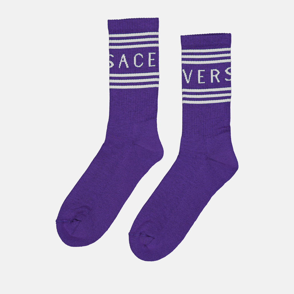 언더웨어 및 홈웨어 Chaussettes à logo Versace 분홍색 Femme