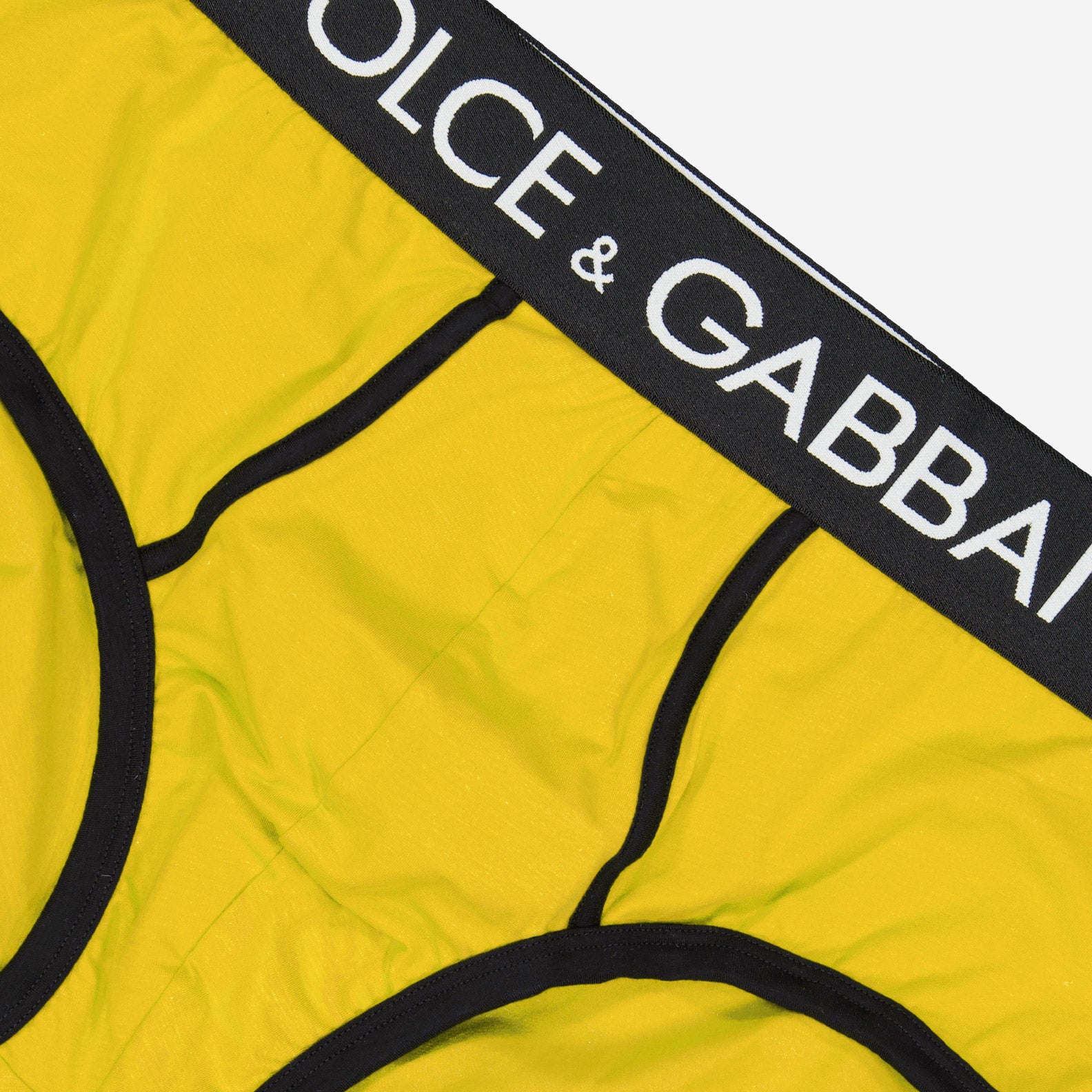 Roupa íntima e homewear Caleçon à logo Dolce & Gabbana Amarelo Homme
