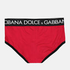 Roupa íntima e homewear Caleçon à logo Dolce & Gabbana Vermelho Homme