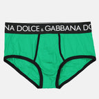 Roupa íntima e homewear Caleçon à logo Dolce & Gabbana Verde Homme
