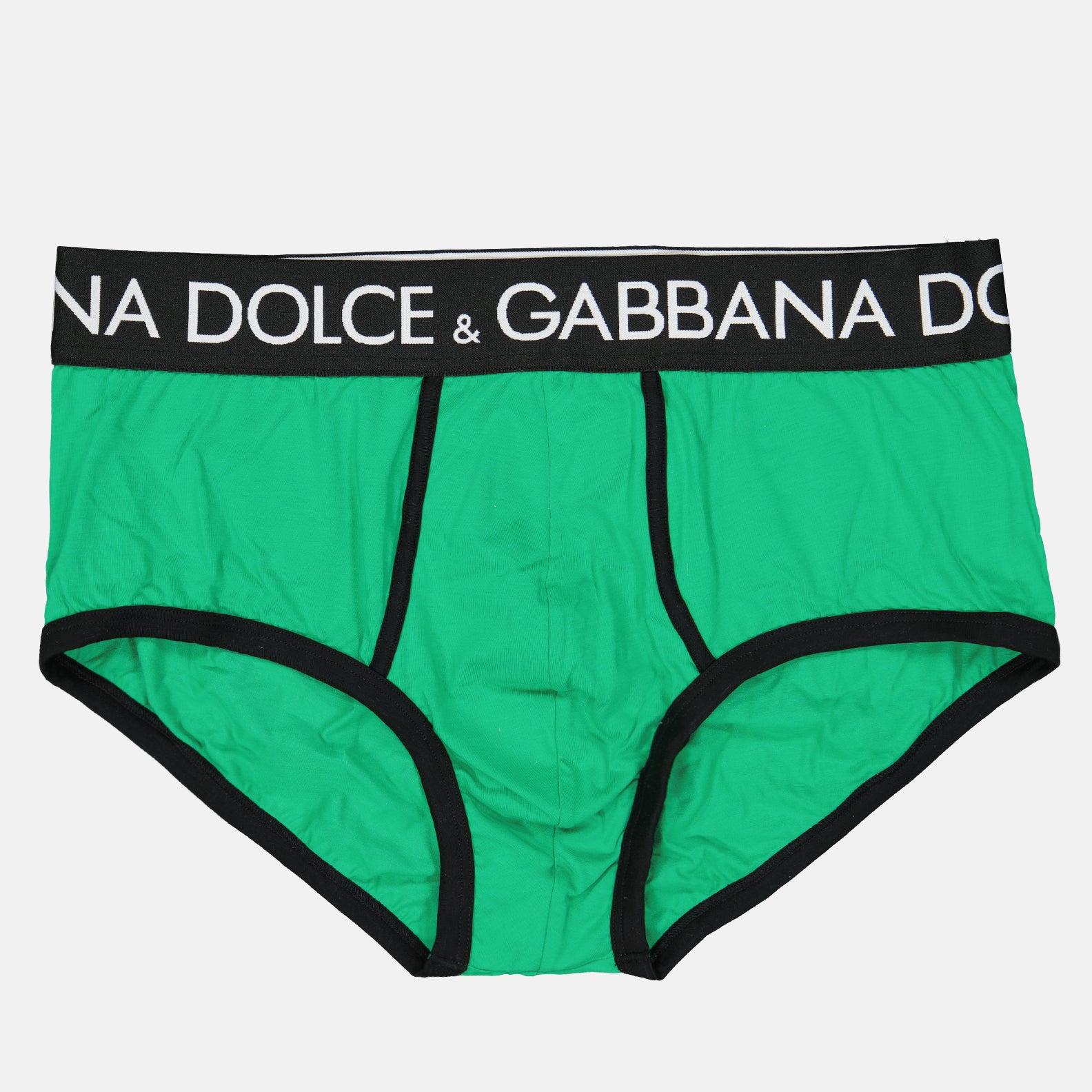 Roupa íntima e homewear Caleçon à logo Dolce & Gabbana Verde Homme