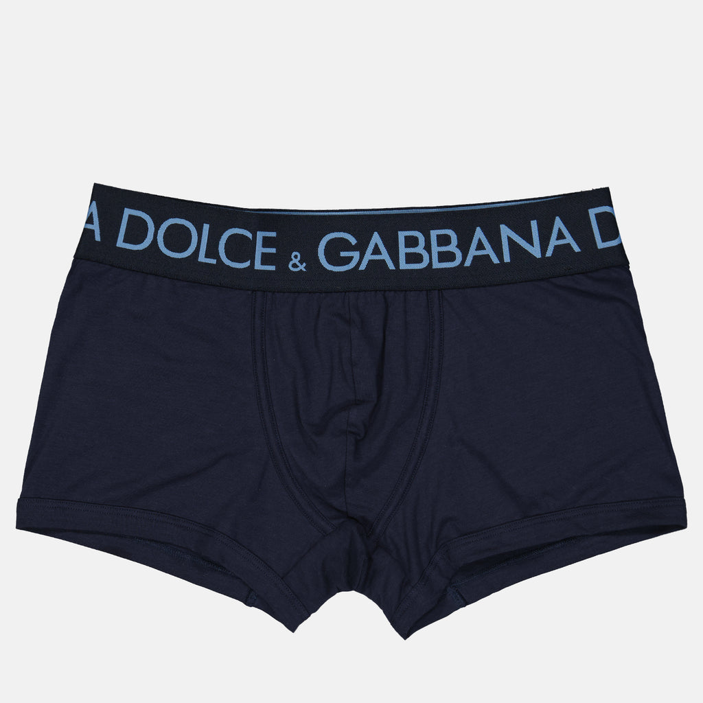 Intimo e homewear Boxer à logo Dolce & Gabbana Blu Homme