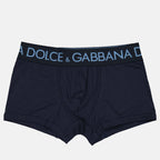 Intimo e homewear Boxer à logo Dolce & Gabbana Blu Homme
