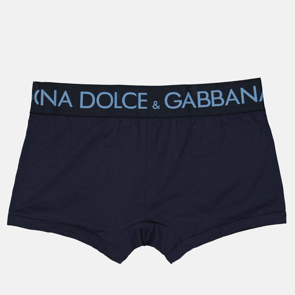 Intimo e homewear Boxer à logo Dolce & Gabbana Blu Homme
