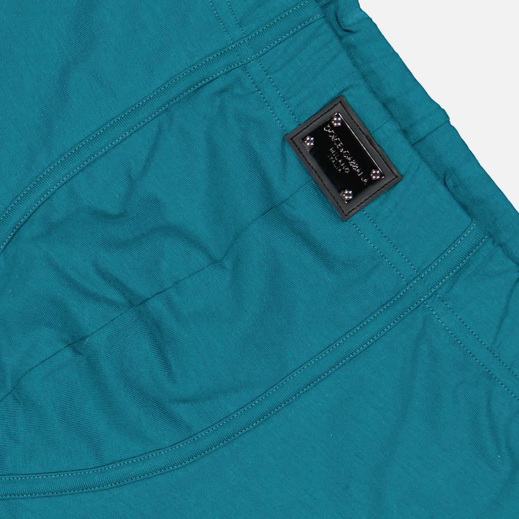 Sous-vêtements et homewear Caleçon à logo plaque Dolce & Gabbana Vert Homme