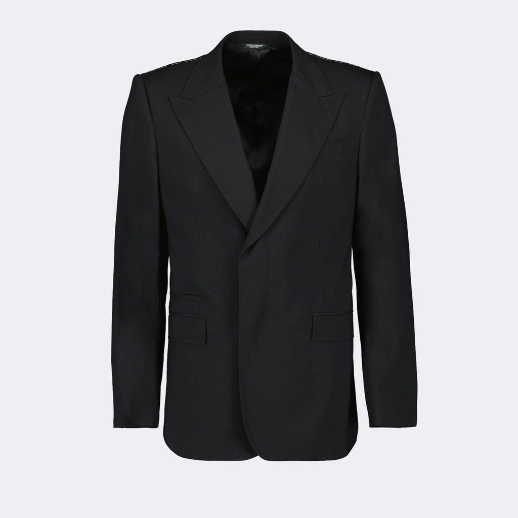 Vestes Blazer en laine Dolce & Gabbana Noir Homme