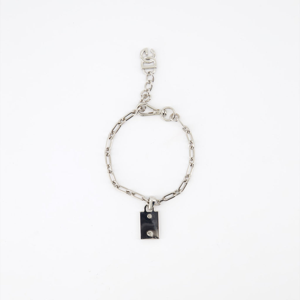 Joias Bracelet plaque Dolce & Gabbana Prata Homme