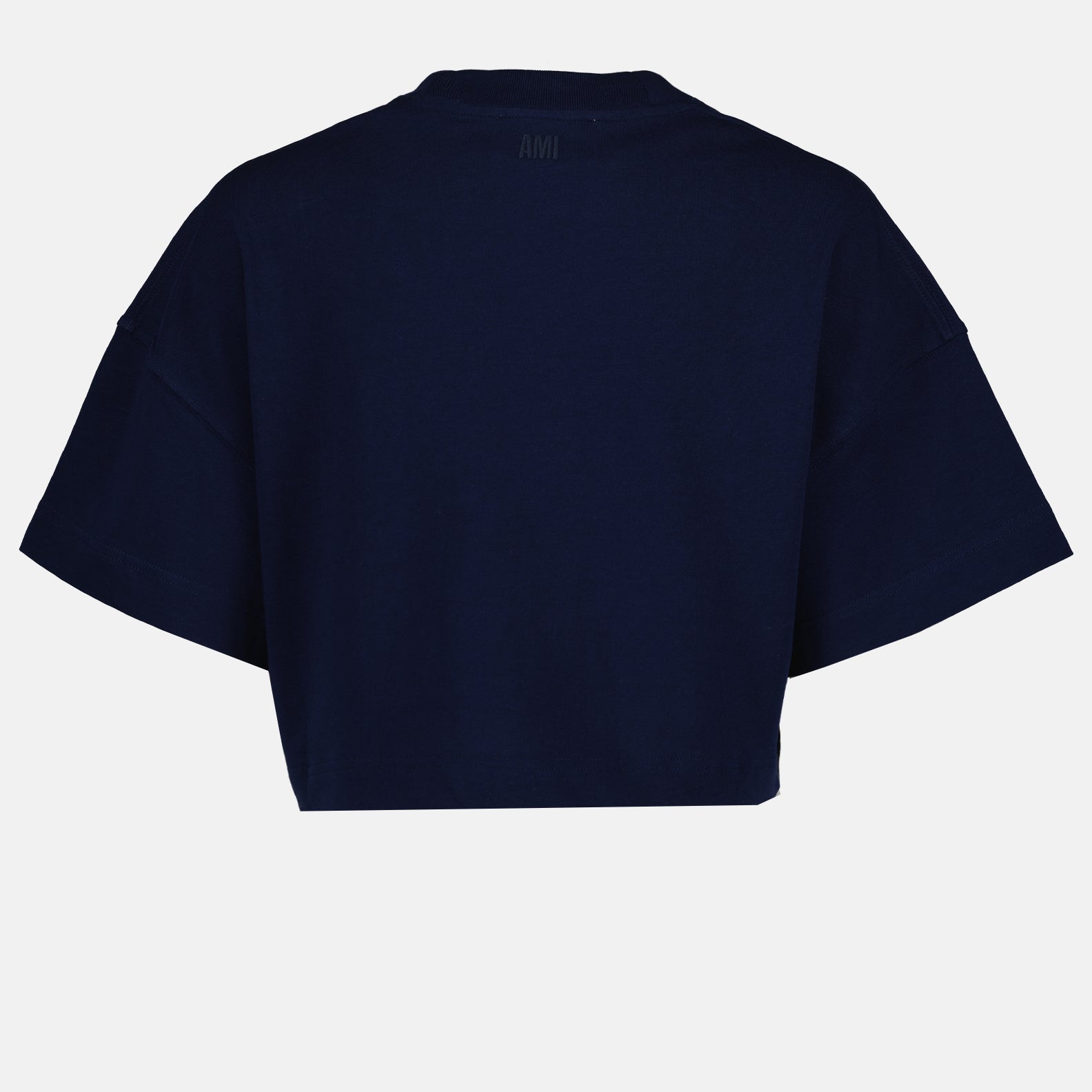 T-shirts T-shirt cropped à logo Ami PARIS Bleu Femme