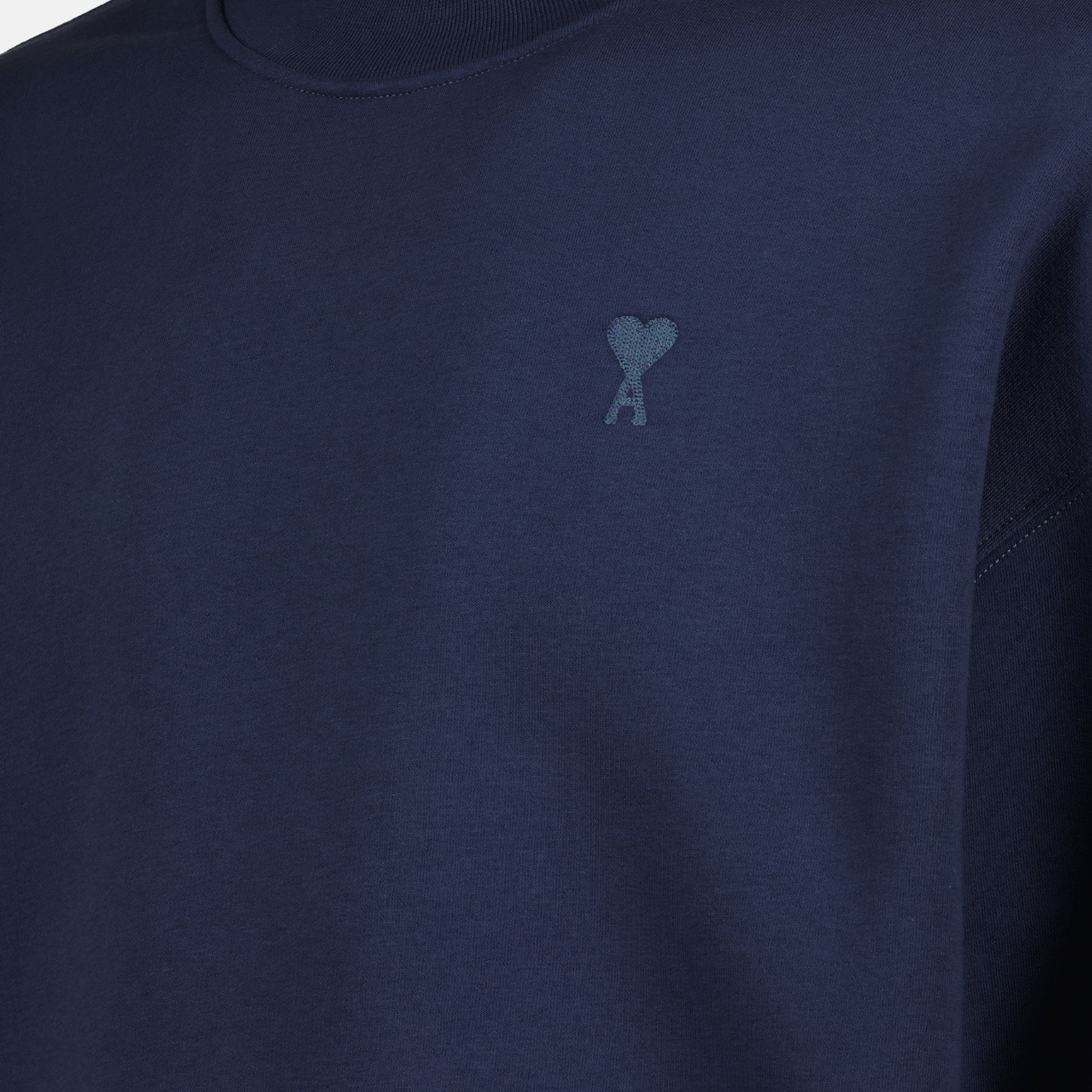 Sweatshirts Sweatshirt à logo brodé Ami PARIS Bleu Unisexe