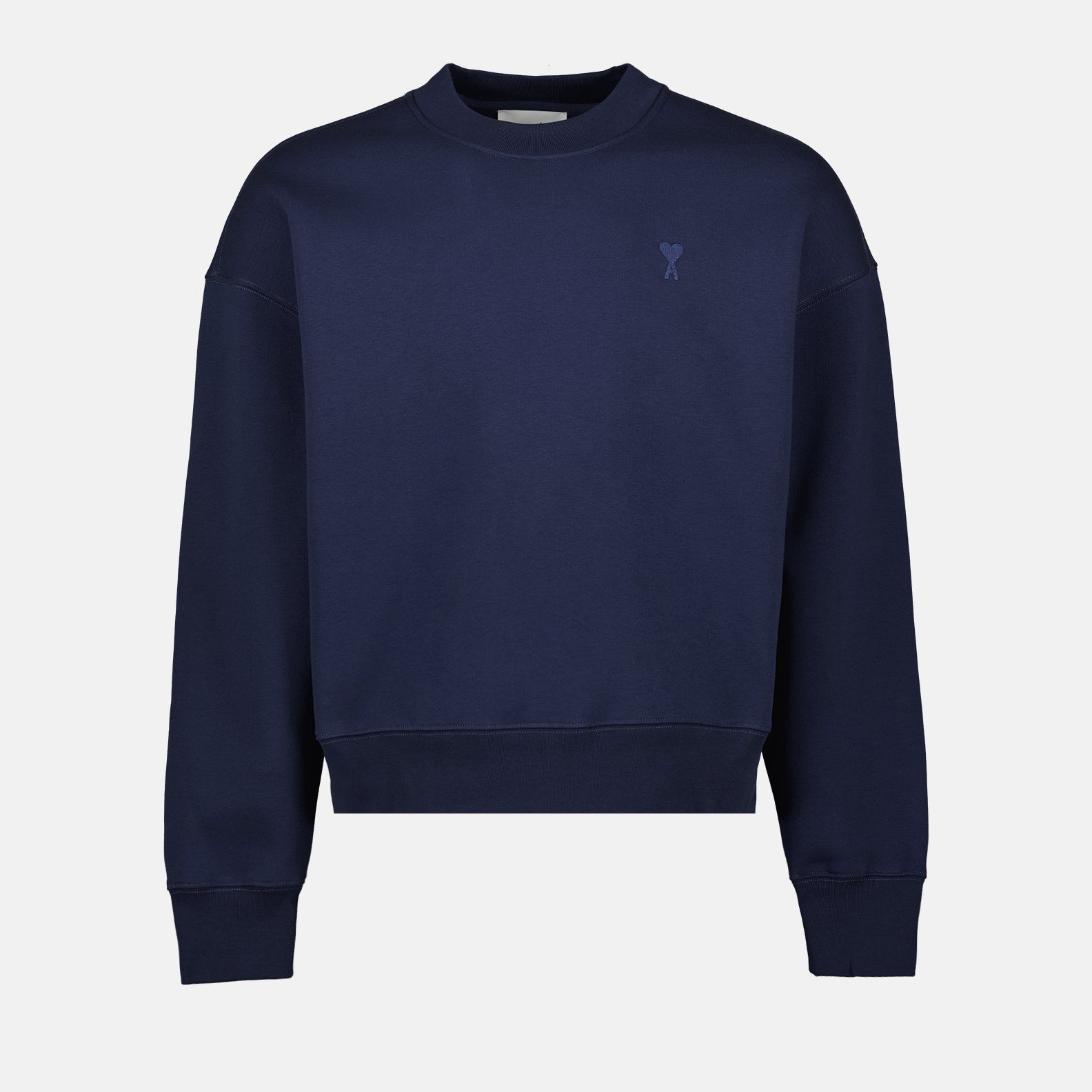 Sweatshirts Sweatshirt à logo brodé Ami PARIS Bleu Unisexe