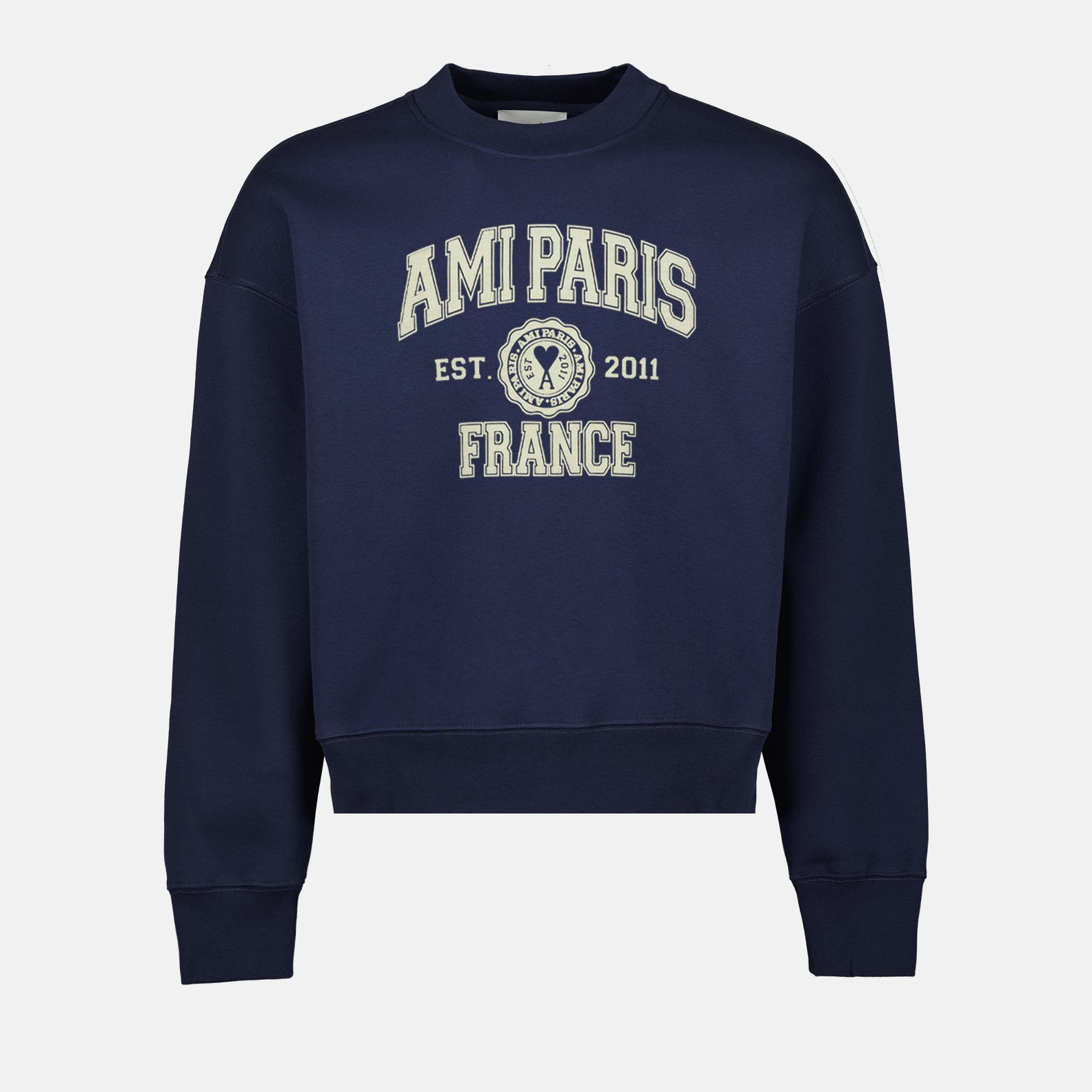 Sweatshirts Sweatshirt à logo Ami PARIS Bleu Unisexe