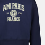 Sweatshirts Sweatshirt à logo Ami PARIS Bleu Unisexe
