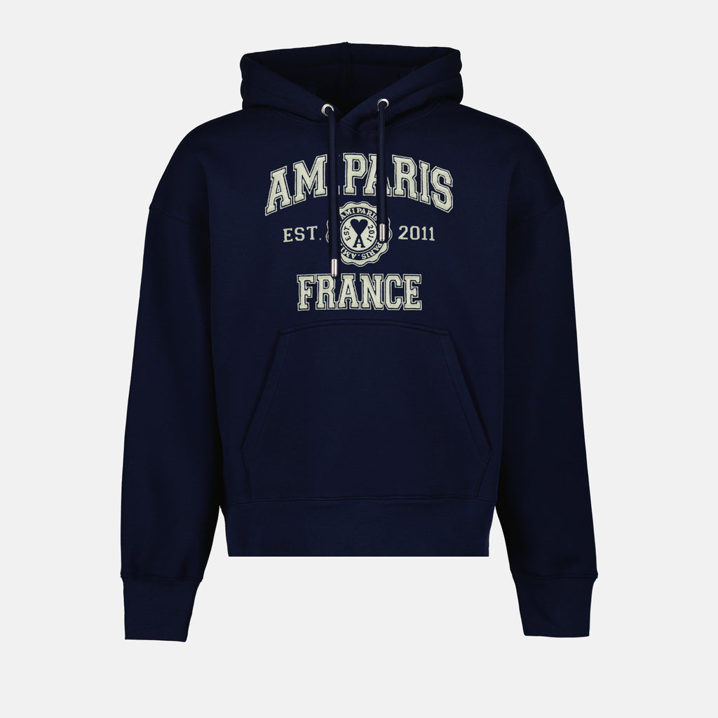 Sweatshirts Sweatshirt à logo Ami PARIS Bleu Unisexe