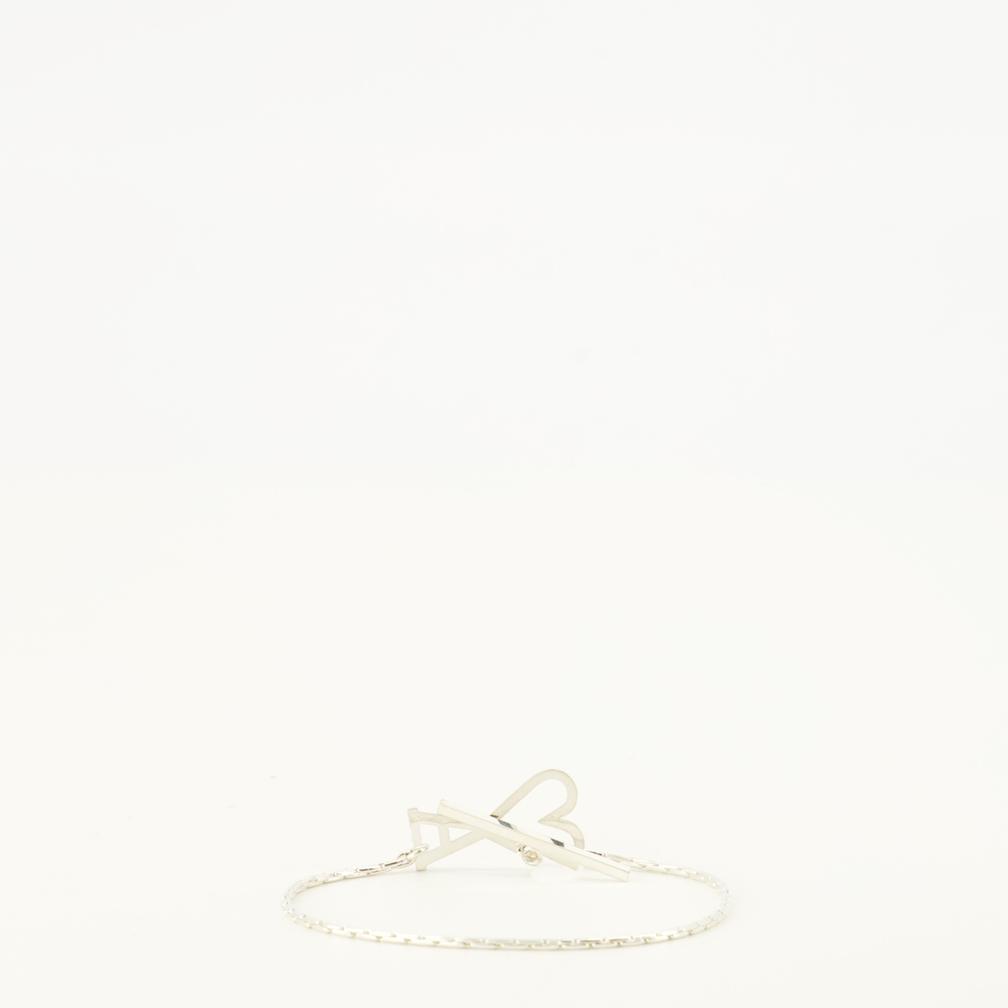 Bijoux Bracelet chaîne Ami PARIS Argenté Unisexe