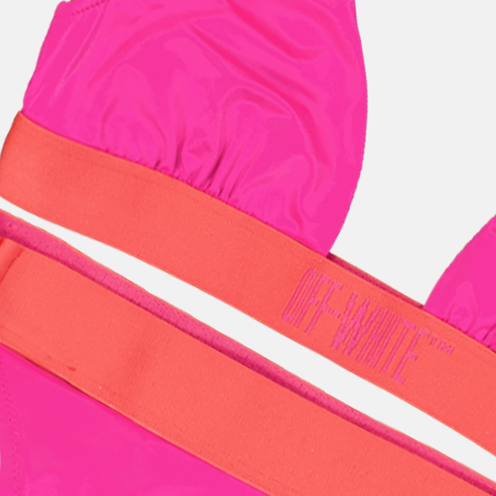 Beachwear Bikini triangle Off-White Rose Femme