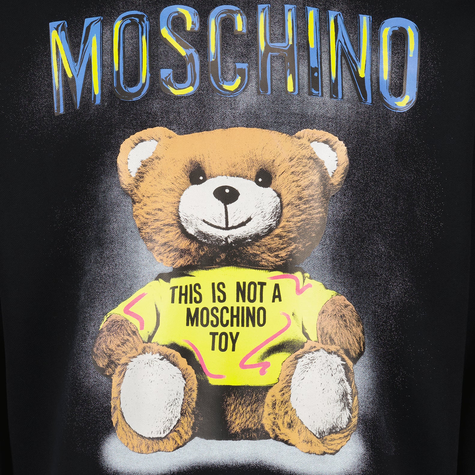 Sweatshirts Teddy Bear Sweatshirt Moschino Black Man