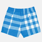Strandmode Maillot de bain à carreaux Burberry Blau Homme
