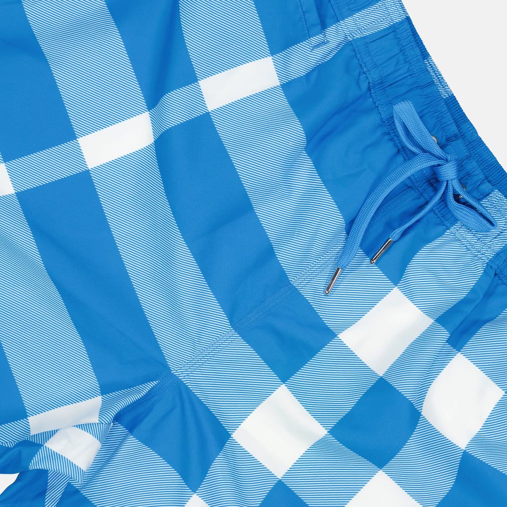 Strandmode Maillot de bain à carreaux Burberry Blau Homme