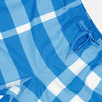 Strandmode Maillot de bain à carreaux Burberry Blau Homme