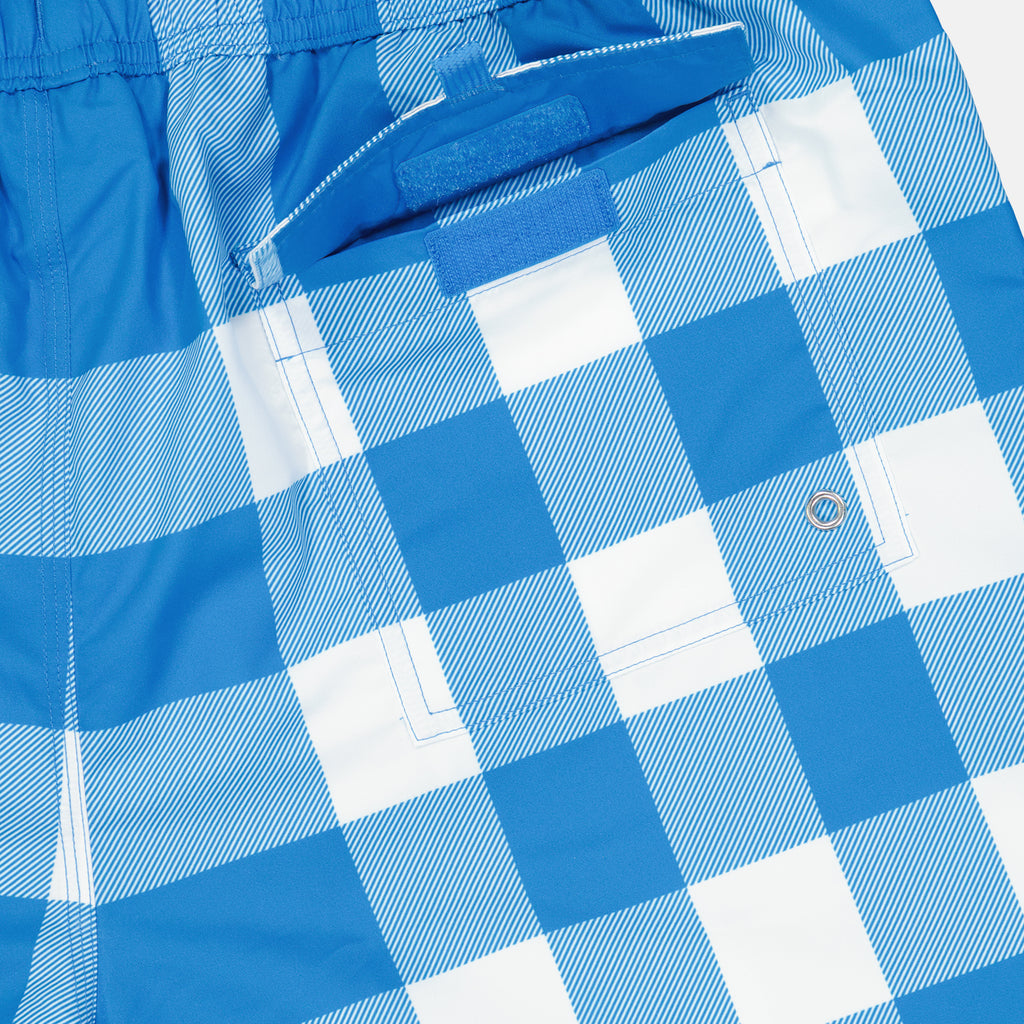 Strandmode Maillot de bain à carreaux Burberry Blau Homme