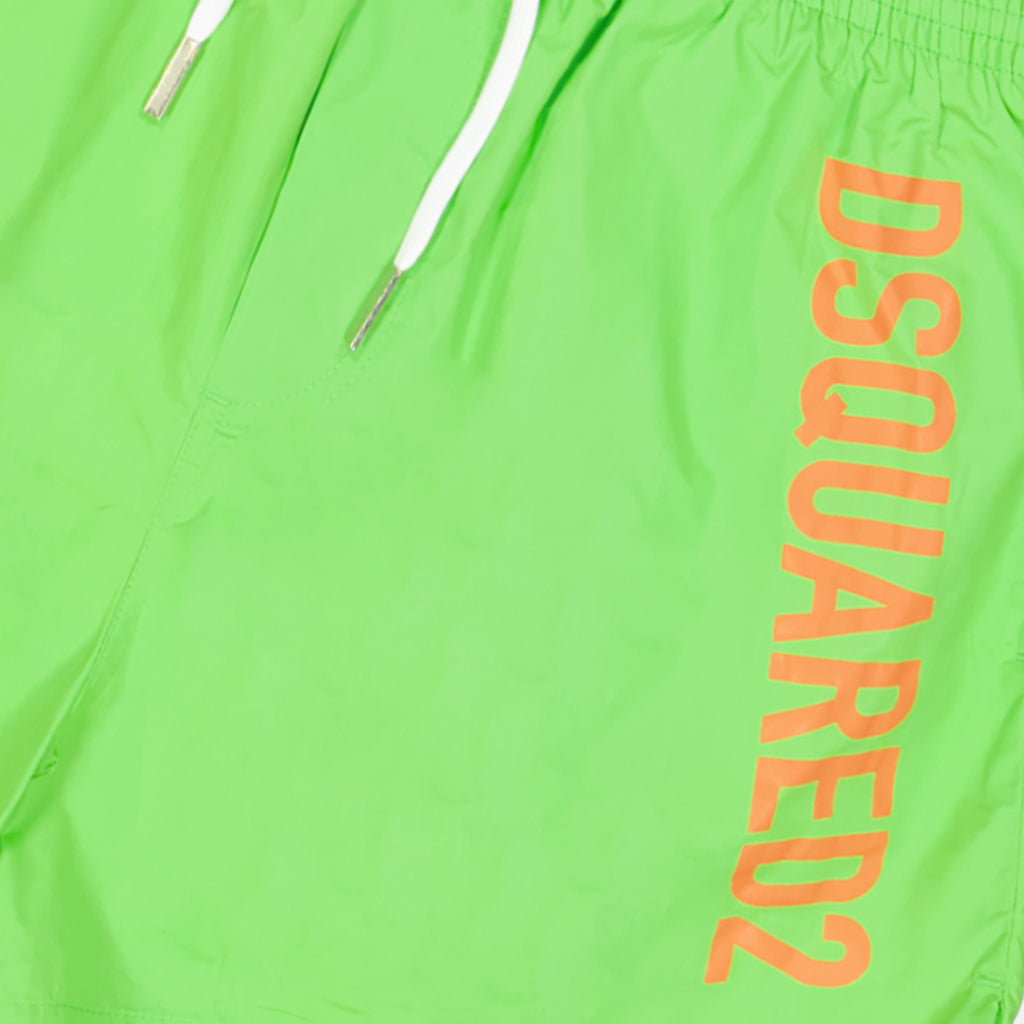 Beachwear Logo swim shorts Dsquared2 Green Man
