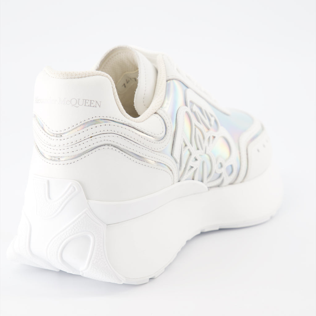 Baskets Baskets Sprint Runner Alexander McQueen Argenté Femme