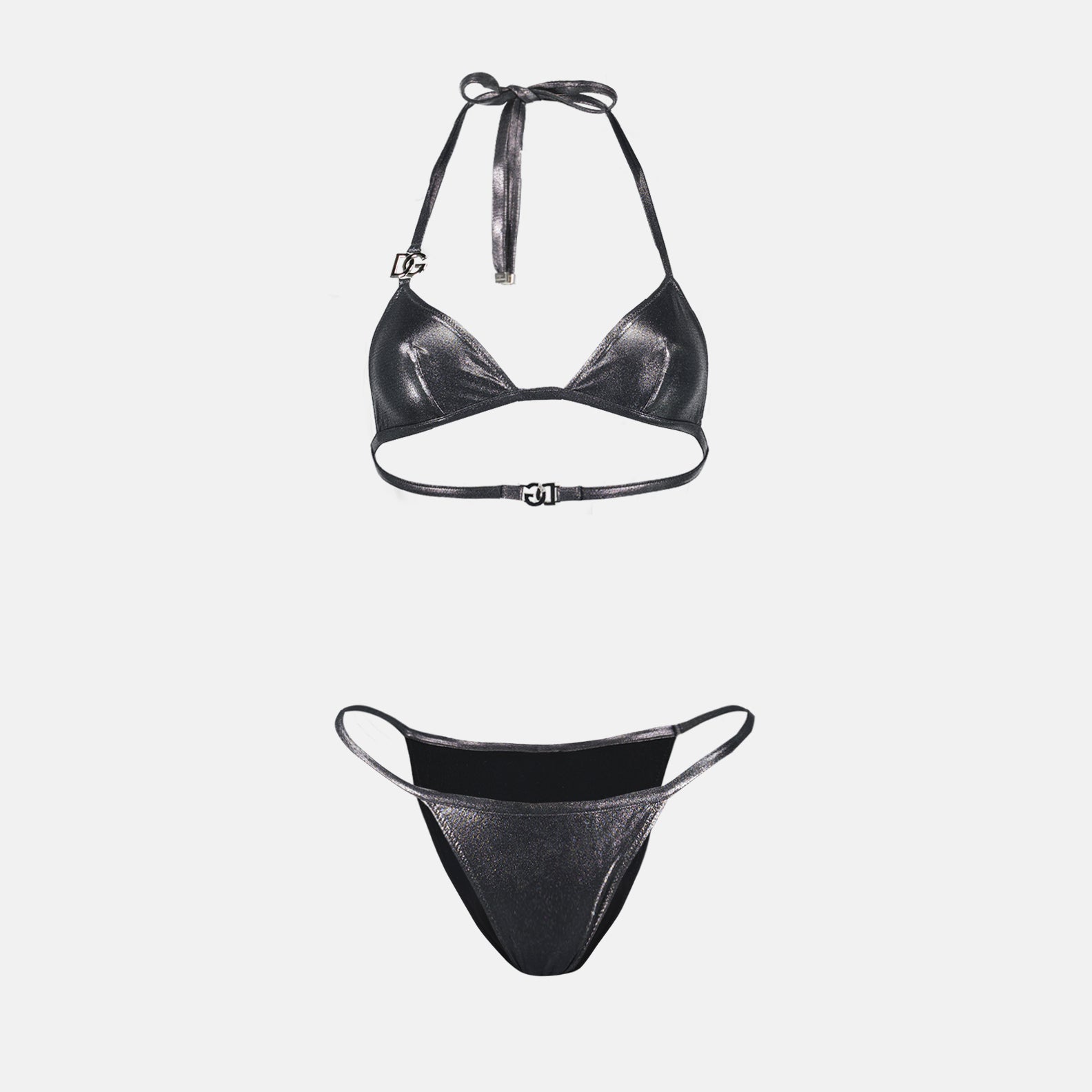 비치웨어 Bikini argenté Dolce & Gabbana 은 Femme