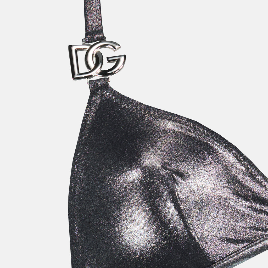 ビーチウェア シルバービキニ Dolce & Gabbana 銀 女性