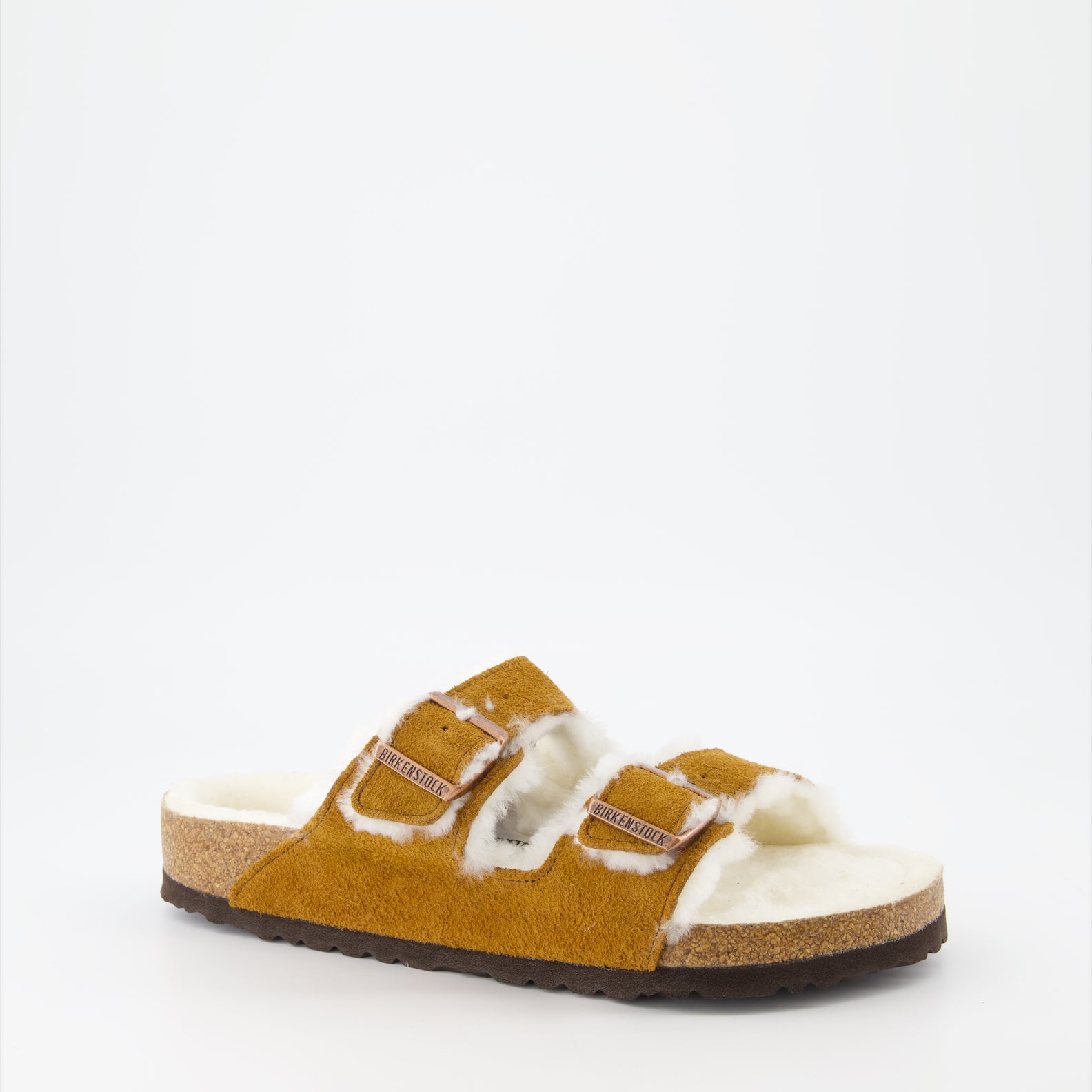 Chaussures ouvertes Claquettes Arizona Birkenstock Marron Homme
