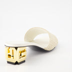 Chaussures ouvertes Mules G Cube en jute 4G Givenchy Beige Femme
