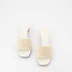 Chaussures ouvertes Mules G Cube en jute 4G Givenchy Beige Femme
