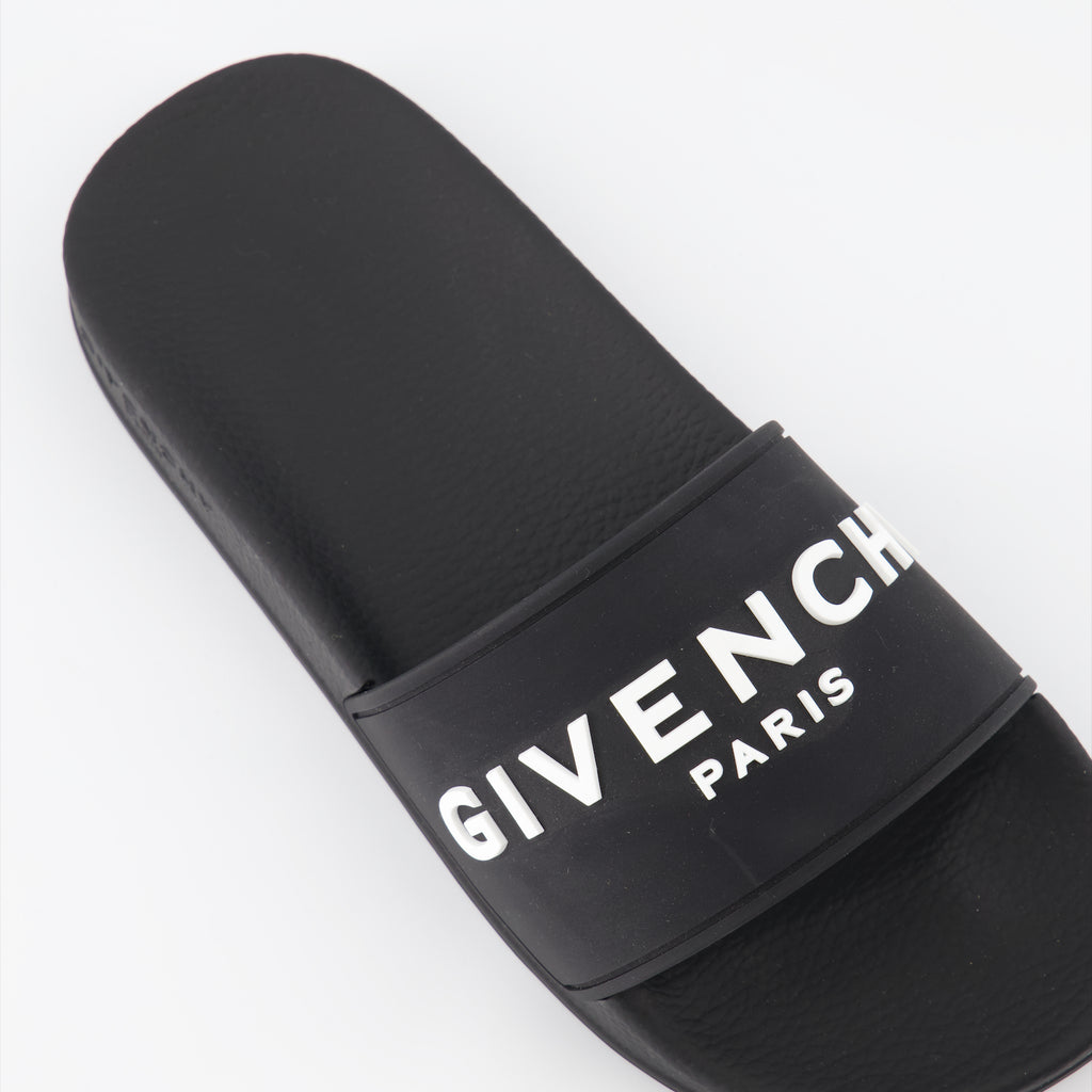 Chaussures ouvertes Sandales à logo Givenchy Noir Femme