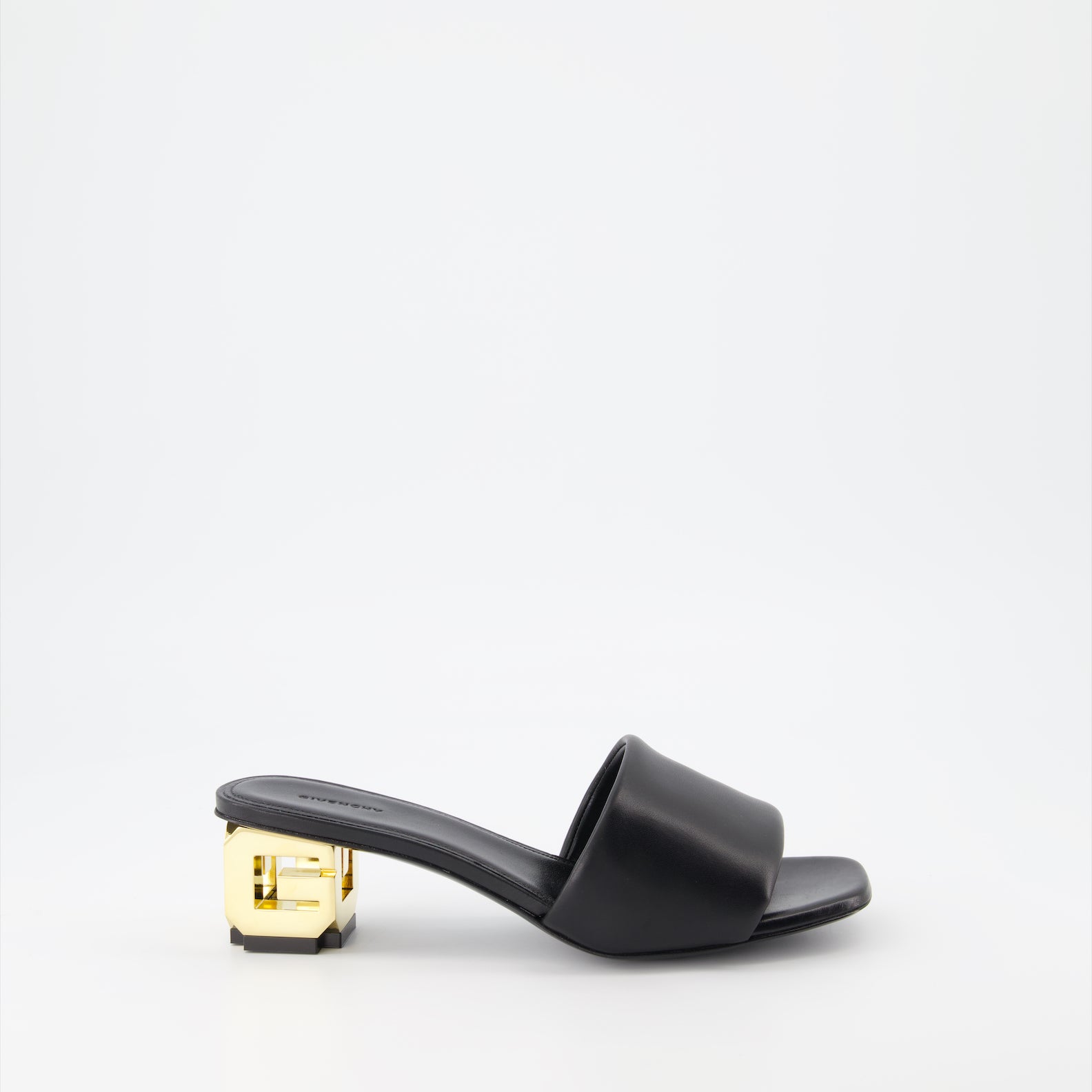 Offene schuhe Mules à logo Givenchy Schwarz Femme