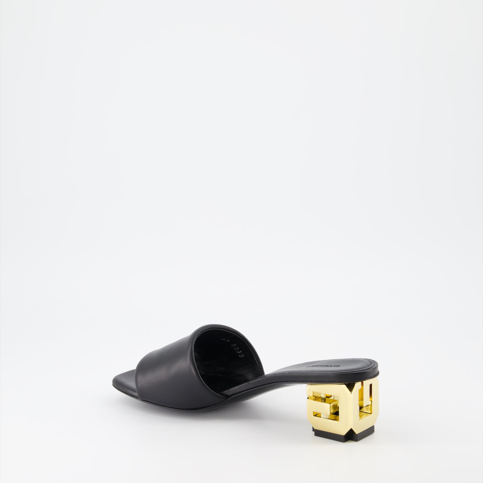 Offene schuhe Mules à logo Givenchy Schwarz Femme