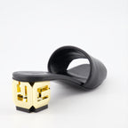 Offene schuhe Mules à logo Givenchy Schwarz Femme