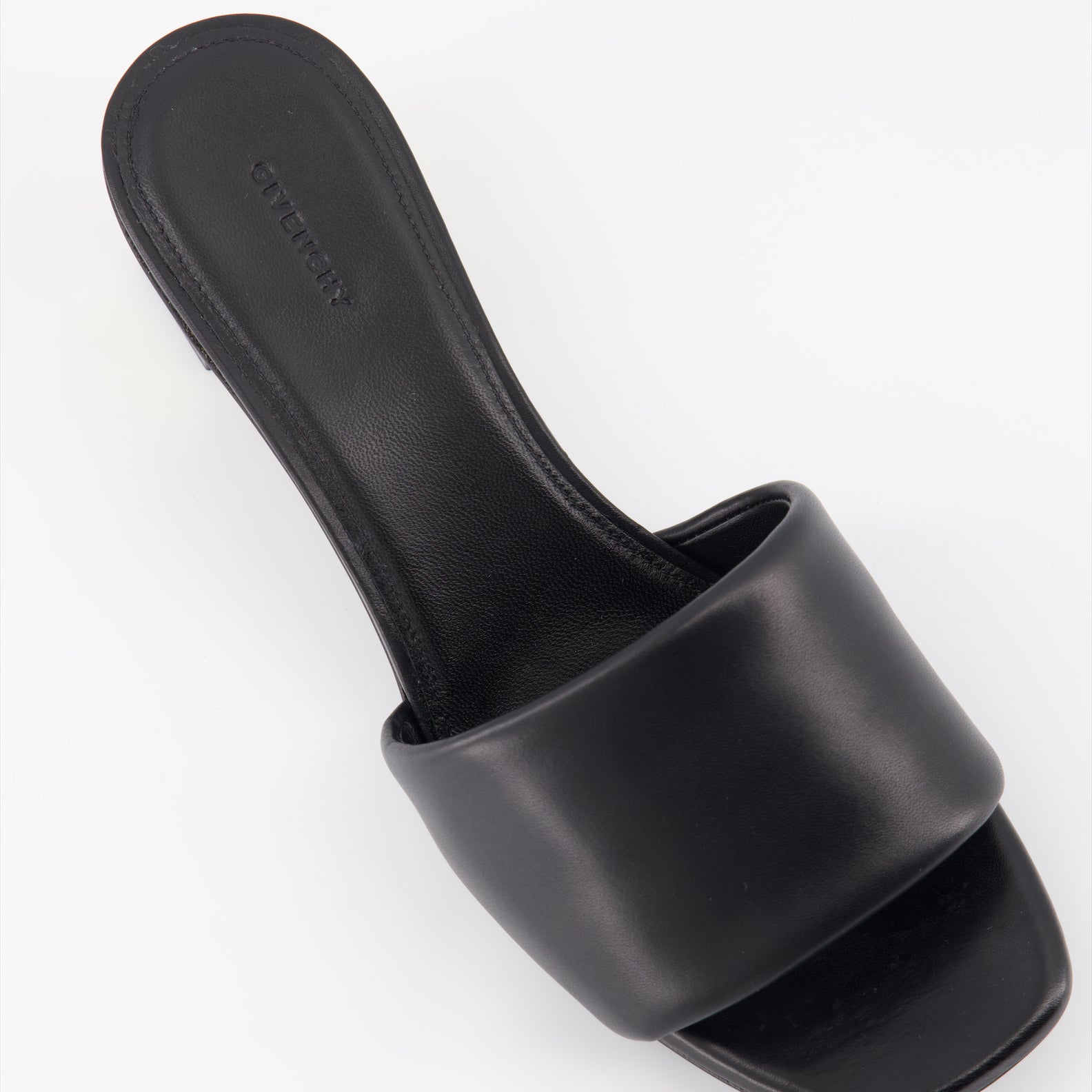 Offene schuhe Mules à logo Givenchy Schwarz Femme