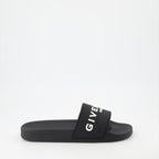 Chaussures ouvertes Sandales à logo Givenchy Noir Homme