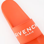 Open shoes Logo sandals Givenchy Orange Man
