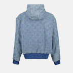 Sweatshirts 4G Denim Zip-Up Sweatshirt Givenchy Blue Man
