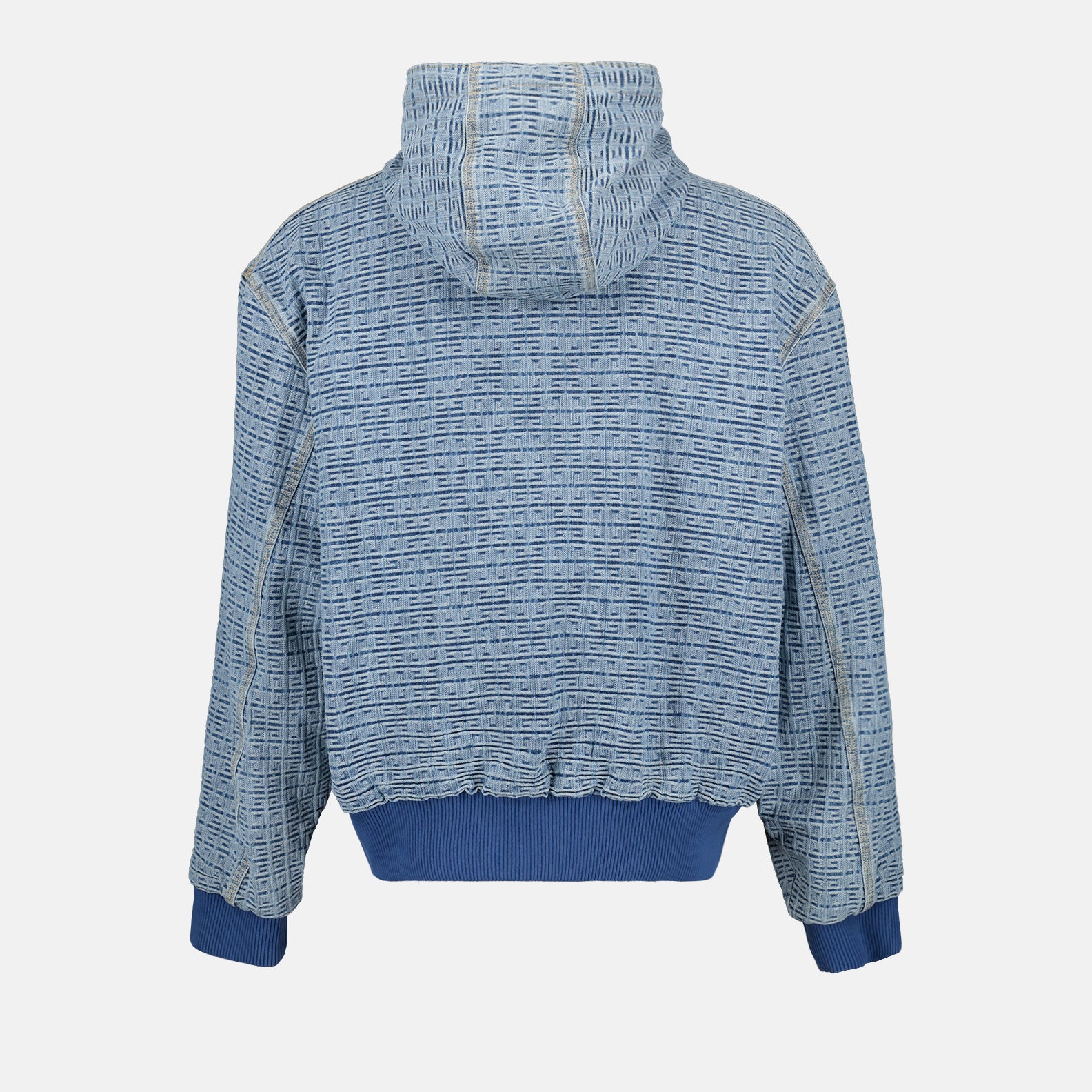 Sweatshirts 4G Denim Zip-Up Sweatshirt Givenchy Blue Man