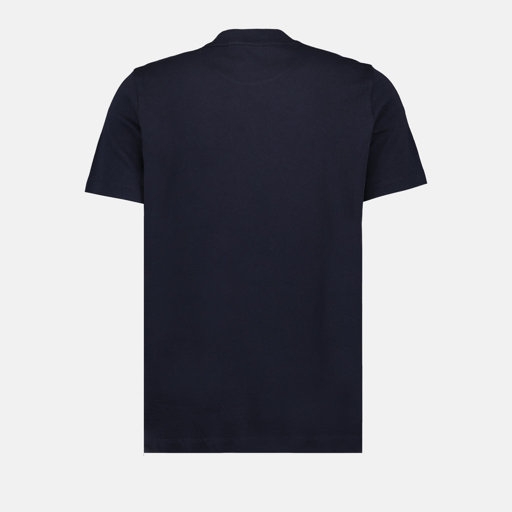T-shirts T-shirt à double logo Moncler Bleu Homme